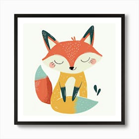 Charming Illustration Fox 3 Art Print