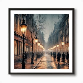 City At Night Art Print