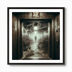 Creepy Hallway Art Print