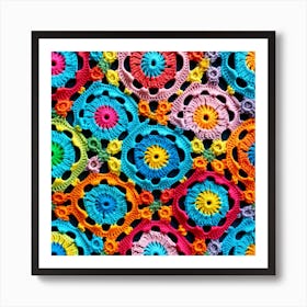 Crocheted Afghan 3 Art Print