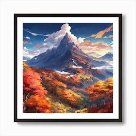 Autumn Mountains Art Print