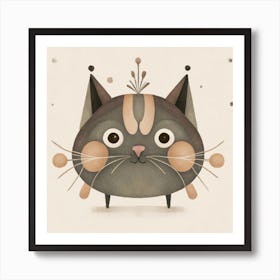 Kawaii Cat Art Print