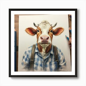 Cow Portrait 6 Art Print