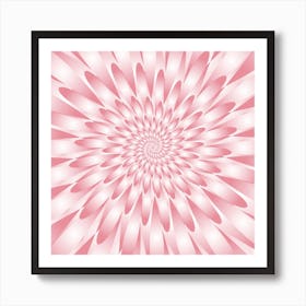 Abstract Pink Flower Art Print