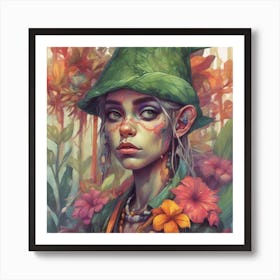 Elven Girl 3 Art Print