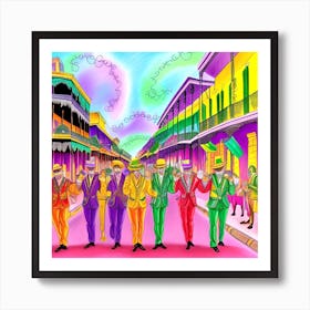 New Orleans Mardi Gras 12 Art Print