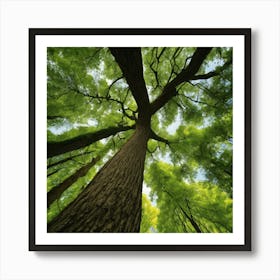 Looking Up At A Tree Art Print