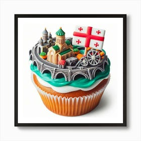 Georgia Cupcake 1 Art Print