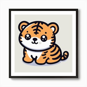 Cute Tiger 20 Art Print