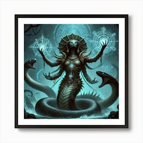 Naga Abyssal Caller Art Print