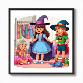 Witches In The Room Art Print