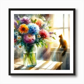 Flowers In A Vase 31 Art Print