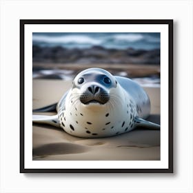 LEOPARD SEAL 1 Art Print