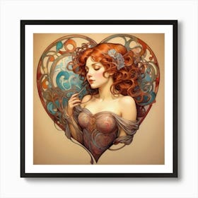 Heart Of Gold 17 Art Print