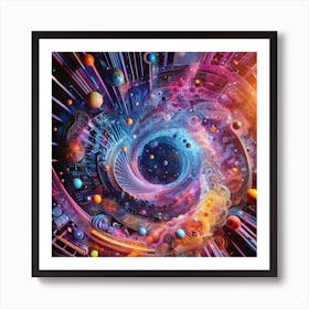 Psychedelic Spiral Galaxy Art Print