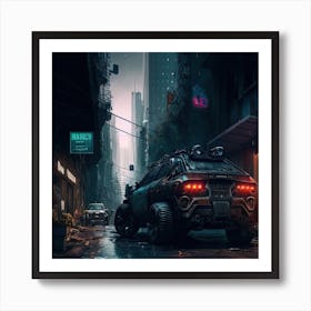 Dystopian city 2 Art Print