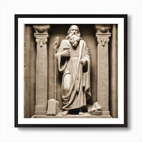 Statue Of Jesus Art Print