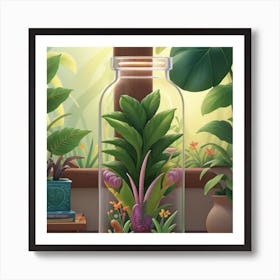 Style Botanical Illustration In Colored Pencil 5 Art Print