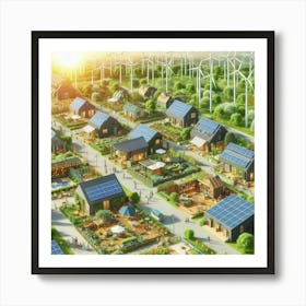 Solar Village 4 Art Print