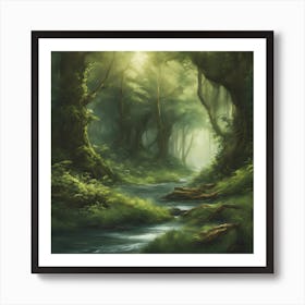 Fantasy Forest Art Print