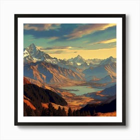 Alpine Serenity 6 1 Art Print