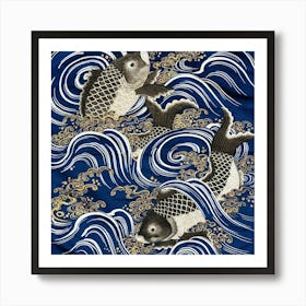 Japanese Koi Fish Art Print