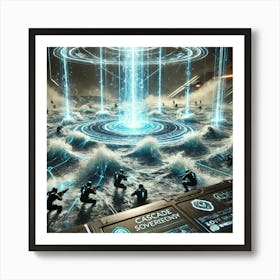 Cascade Sovereignty Scifi Stormcallers Minor Floods Art Print