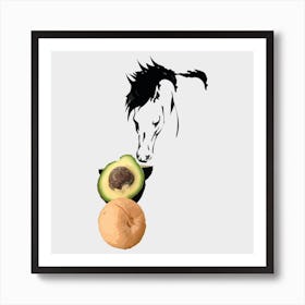 Avocado And Horse Poster