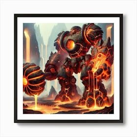 Geothermal Goliath Weaponry Art Print