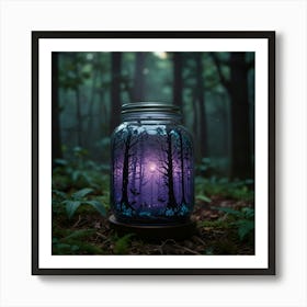 Jar In The Forest1 Art Print