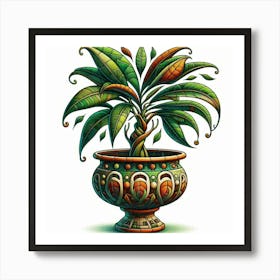 Plant In A Pot Art Print