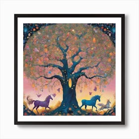 Dance at dusk Art Print