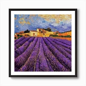 Lavender Fields By Vincent Van Gogh Art Print