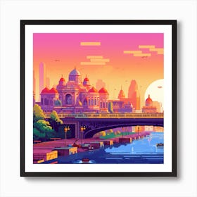 Pixel Art - Saint Petersburg #1 Art Print