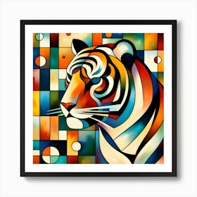 Abstract Tiger 2 Art Print