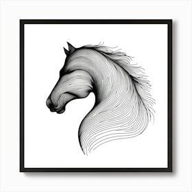 Horse Head 5 Art Print