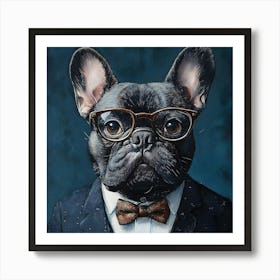 This Frenchie Is All Business 1 Art Print