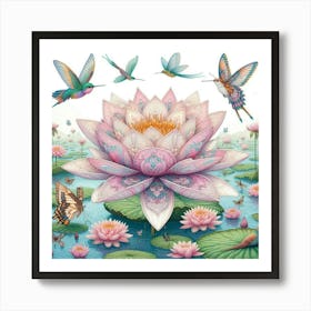 Lotus Flower 12 Art Print