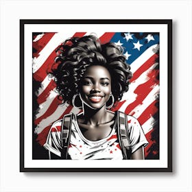 American Girl 5 Art Print