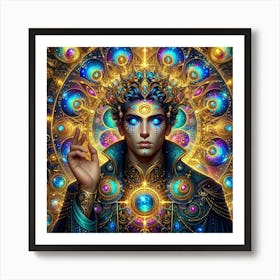 Psychedelic Man Art Print