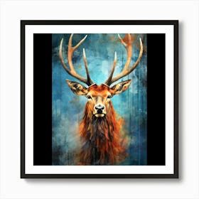 Deer Head Art Print