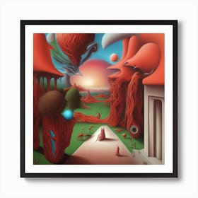 'Alien Landscape' Art Print