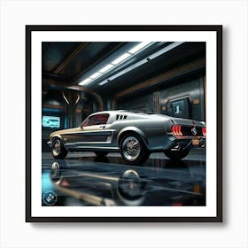 Mustang Gt in future Art Print