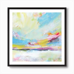 Blue Yellow Sky Art Print