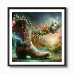 Cowboy Boot Art Print