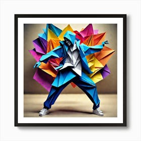 Origami Dancer 66 Art Print