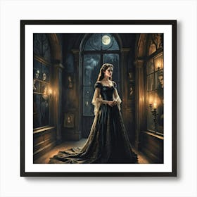 The woman and her past Art Print