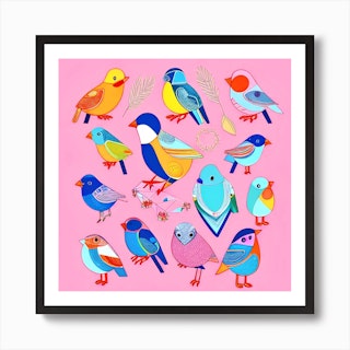 Beautiful Colorful Bird Painting Traditional - Canvas Print – artAIstry