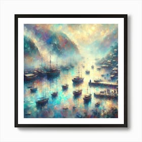 Shanghai Harbor Art Print