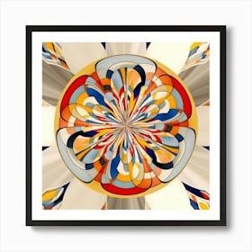 Whirling Geometry - #16 Art Print